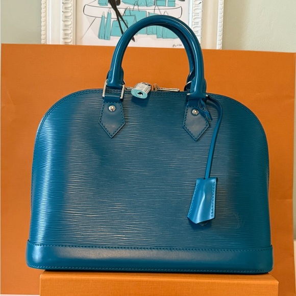 Louis Vuitton Teal Satchel - Picture 1 of 16